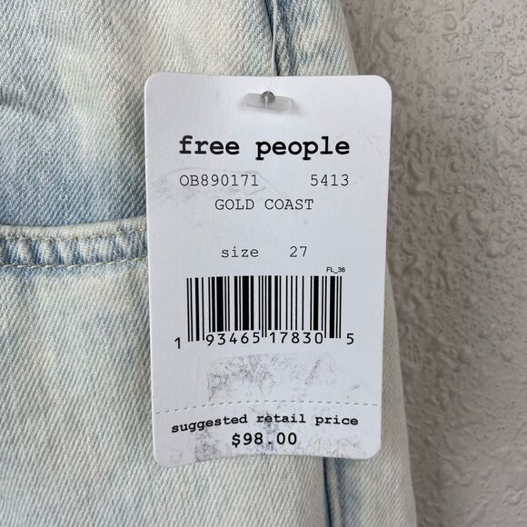NWT We The Free Gold Coast Wide Leg Jeans Size 24 or 27 - Picture 3 of 6